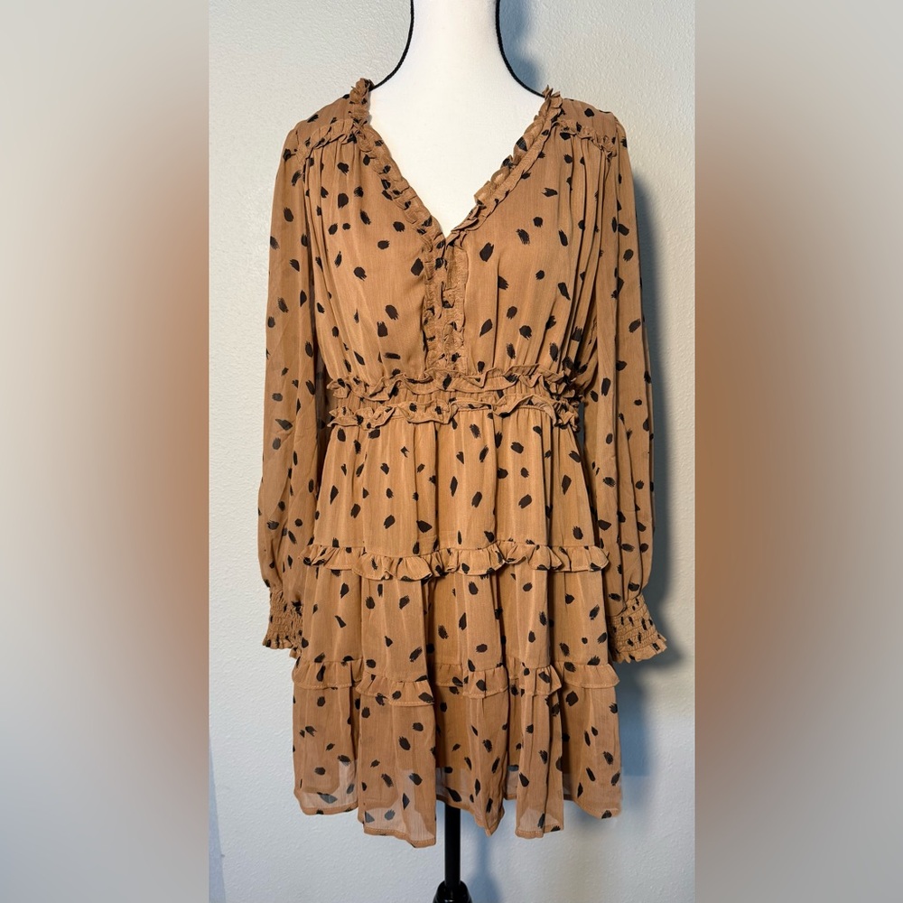 Blu Pepper Long Sleeve Dress